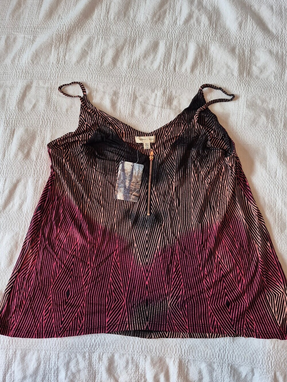 Silence + Noise women's size Medium tank top stripes, new tags attached